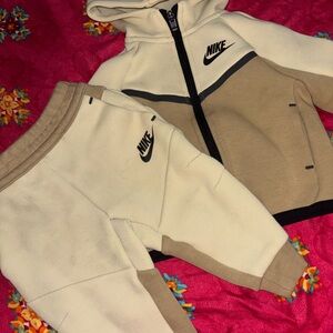 Nike Kids Cream and Tan Joggers